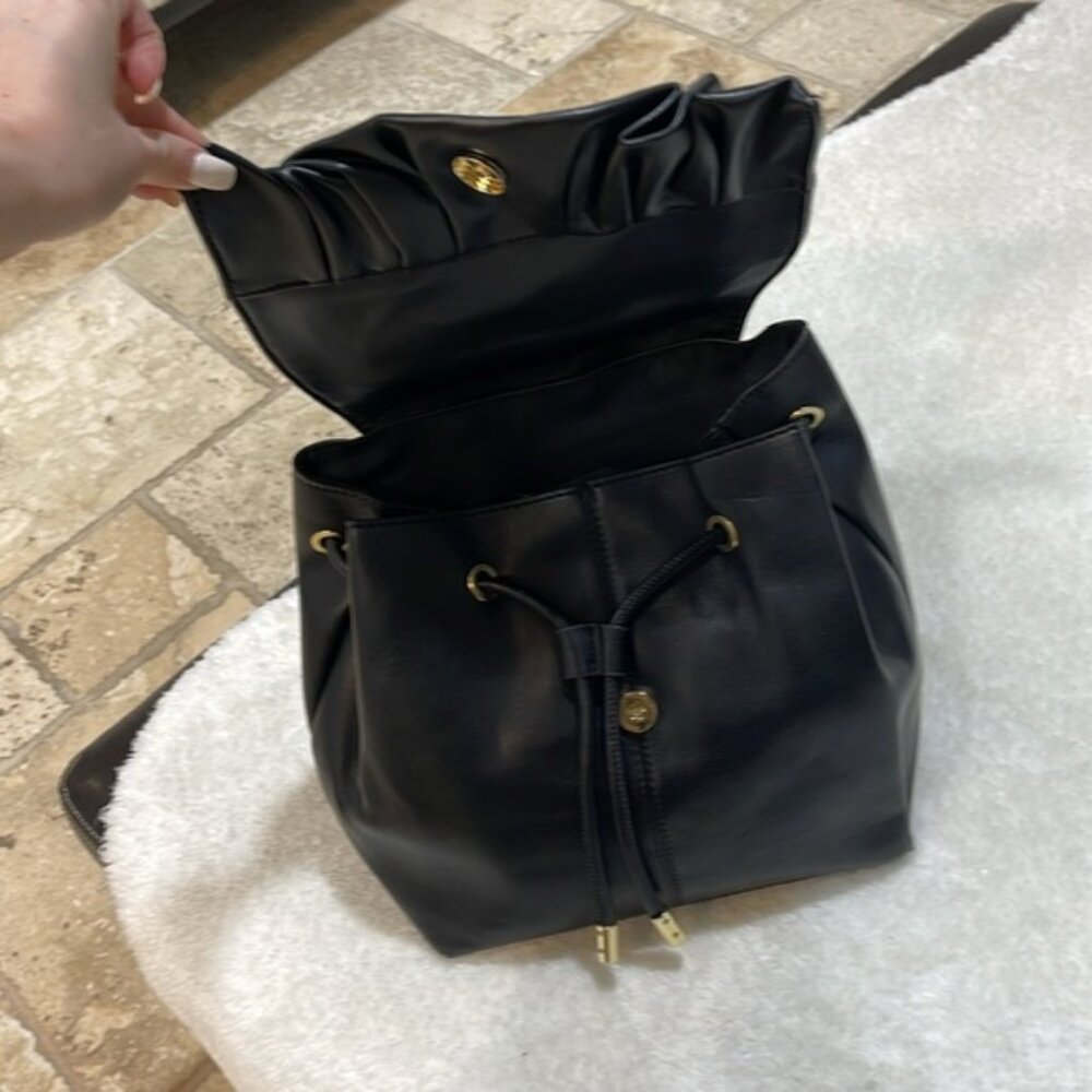 Topshop Ruched Flap Backpack - Picture 3 of 10